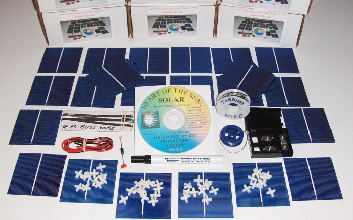 Learn to build your own solar cells panels diy kit Awesome for