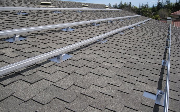 Solar panel mounting system for shingle roof, for 6 full size