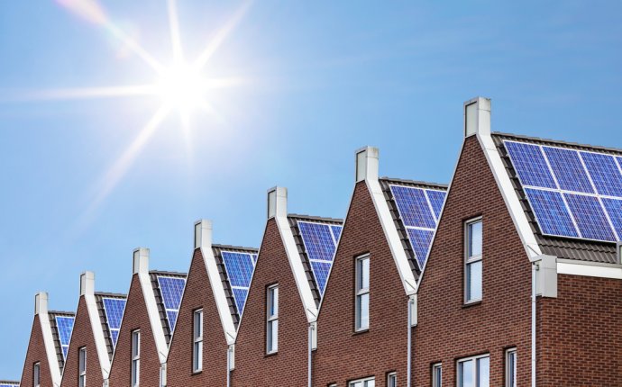 Houses with solar Panels