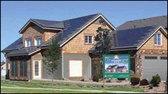 Figures 5 — Avalon Discovery 3, an EQuilibrium™ demonstration home in Red Deer, Alberta uses PV roofing tiles