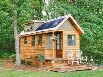Off grid solar cabin