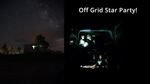 Picture of Sprinter Van Class B off grid for a Star Party.