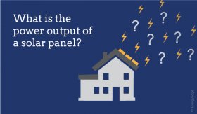 power output of a solar panel