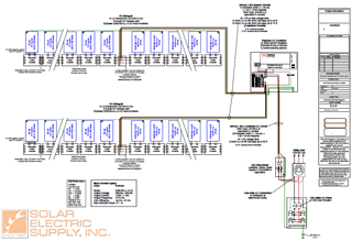 solar system wiring schematic line diagram